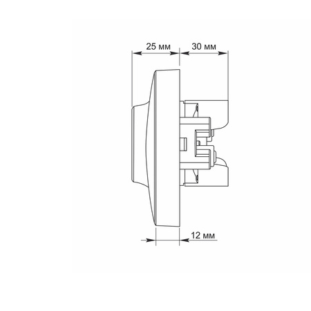Kontakt 16A dvojzásuvka pod omítku BINERA VIDEX Bílá