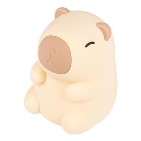 LED dětské dekorativní noční světlo Capybara 2,5W 18lm 3000K teplá bílá RGB 360° Brown Masterled