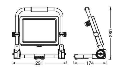 LED reflektor Pracovní lampa 50W 5400lm 6500K Přenosný LEDVANCE