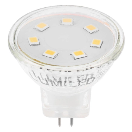 10x Žárovka LED MR11, 2.5W = 20W 220lm 3000K Teplá bílá 120° 12V LUMILED
