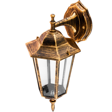 Zahradní nástěnná lampa lucerna E27, Patina BELLIS LUMILED