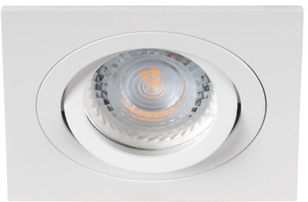 LED GU5.3 Square White Seidy Kanlux Bodové LED svítidlo pro zápustnou montáž