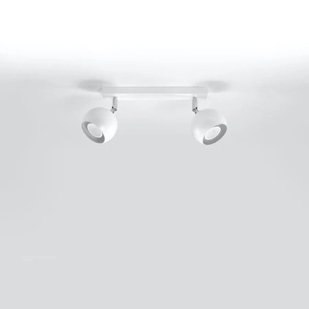 OCULARE stropní svítidlo 2xGU10 Reflektor Halogenové svítidlo Pohyblivé 30cm Bílé SOLLUX
