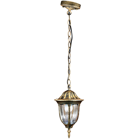 FLORENCIE závěsná ZAHRADNÍ LAMPA 1xE27 IP43 GOLDLUX (Polux) PATINA