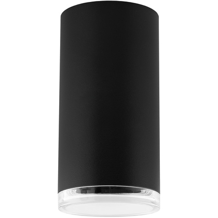 LED reflektorové stropní svítidlo Spot Tuba GU10 IP44 ADERO Black Lumiled