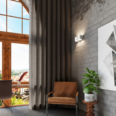 LED nástěnné svítidlo ORBIS 2xG9 Nástěnné svítidlo Top Down White SOLLUX