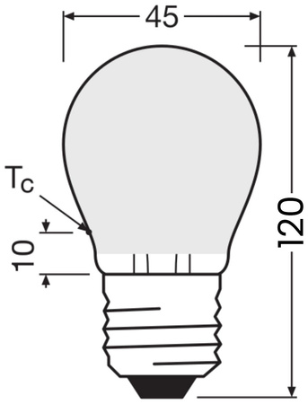 3x LED žárovka E27 P45 4W = 40W 470lm 2700K Teplá bílá 300° OSRAM