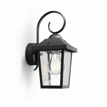 Zahradní lampa LED nástěnná lampa BUZZARD myGarden E27 IP44 dolů svítivá lampa černá PHILIPS