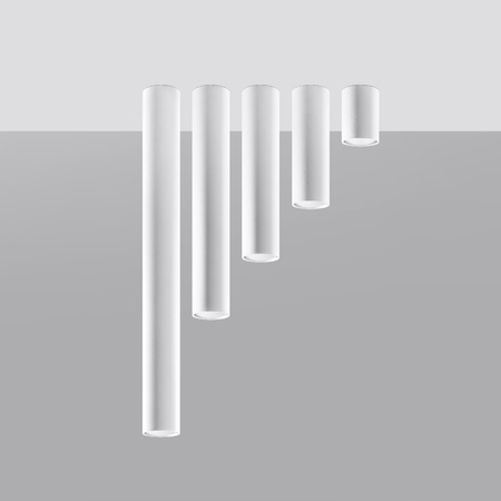 Svítidlo pro povrchovou montáž LAGOS GU10 Halogen Spot Tuba 20cm White SOLLUX