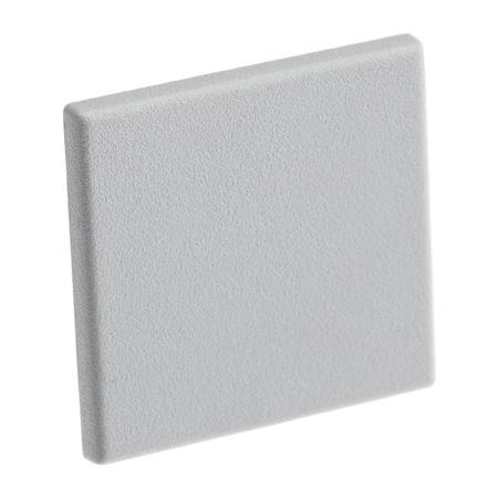 Záslepka pro Nábytkový Profil KM48, Plná Šedá Plastová LUMILED