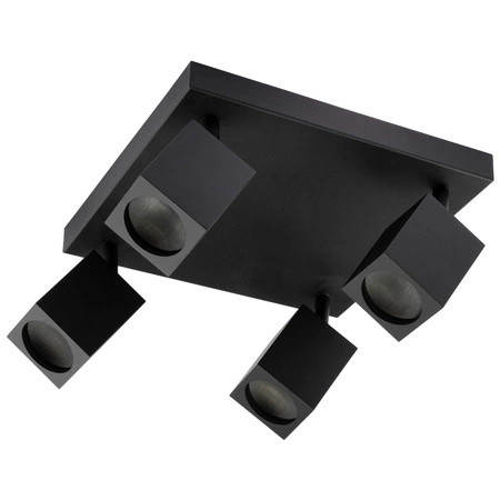 Reflektorové stropní svítidlo 4xGU10 QUANTUS Black