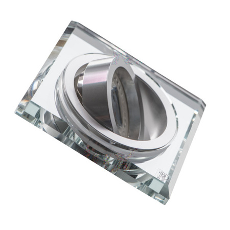 Kruhové podhledové nastavitelné svítidlo GU5.3 GU10 Square Silver Morta Kanlux Spot Luminaire