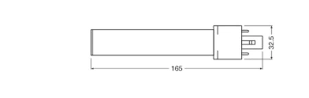 LED zářivka G23 4W = 9W 550lm 6500K studená bílá 120° DULUX Osram