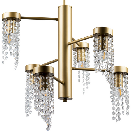 Stropní závěsné svítidlo 6x E27 Gold Gea Sanico Goldlux