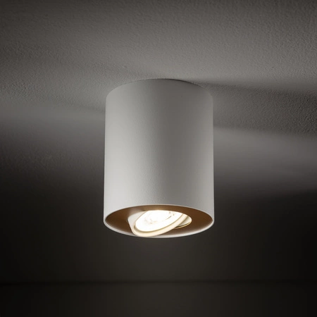 Stropní svítidlo SET 8896 Nowodvorski bílá a zlatá GU10 bodová trubice přisazená k povrchu moderní