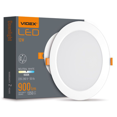 LED panel Zapuštěné svítidlo 12W 1350lm 4000K neutrální bílá Videx