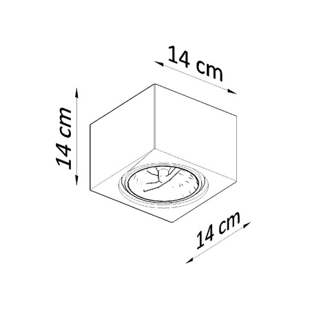 SEIDA GU10 ES111 Halogenové svítidlo pro povrchovou montáž Spot Cube White SOLLUX
