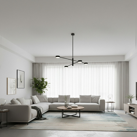 LED závěsné stropní svítidlo 4x GX53 Wall Black OVILO LUMILED