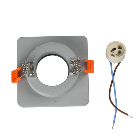 Stropní podhledové svítidlo GU10 Square Grey/Chrome VT-862 V-TAC - záruka 5 let