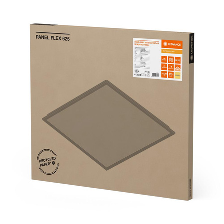 LED panelové stropní svítidlo 32W 5160lm 3000K teplá bílá stmívatelná povrchové svítidlo Flush Mount White 62x62cm Flex Ledvance