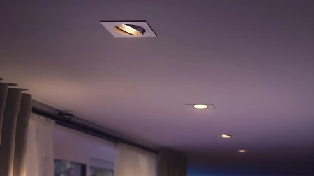 Zapuštěná montáž LED pod omítku 4,2 W 400 lm IP20 Bílá a barevná Ambiance RGB + TW Aluminium Smart SMART Zigbee Bluetooth Centura Philips HUE