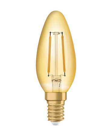 Dekorativní žárovka LED B39 Candle E14 2,5W = 22W 220lm 2400K Warm 300° Vintage 1906 Osram