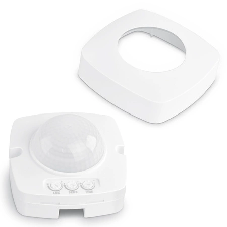 Venkovní světelný senzor pohybu a soumraku 1200W bílý IP54 VL-SPC24W Videx