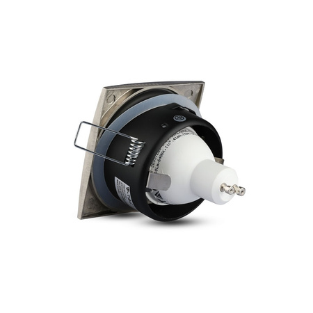 Bodové stropní svítidlo GU10 čtvercový saténový nikl VT-787 V-TAC