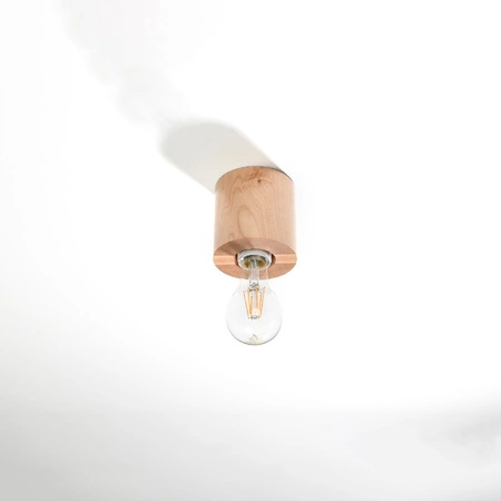 SALGADO E27 Bodové dřevěné svítidlo pro povrchovou montáž SOLLUX