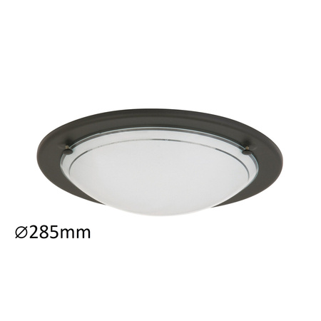 Plafond LED stropní svítidlo Povrchová montáž E27 Black Classic Ufo Rabalux