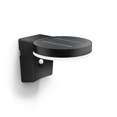 Zahradní lampa LED Solární nástěnná lampa ZONAL 1,3W 3000K IP44 Senzor pohybu Senzor soumraku PHILIPS