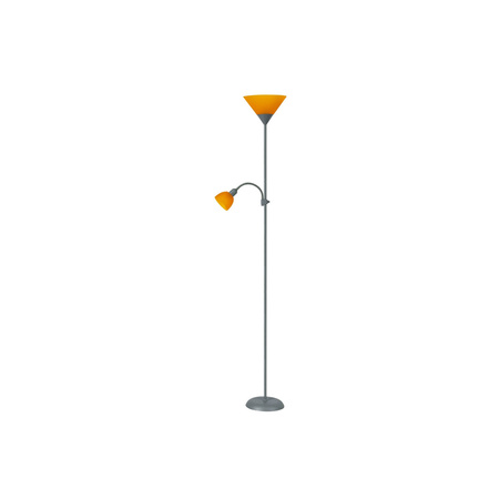 Stojací stojací lampa E27 stříbrná Classic Action 4026 Rabalux