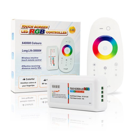 Ovladač pro RGB LED pásky. 216W PŘIJÍMAČ + RF Wi-Fi Mi-Light dálkové ovládání - FUT025