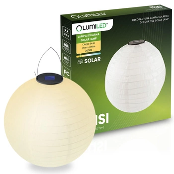 Solární LED venkovní lampa, Lampion Origami 30 cm FELISI LUMILED