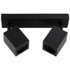 Stropní reflektorové nástěnné svítidlo 2xGU10 QUANTUS Black
