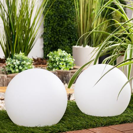 Zahradní míč SOLAR LAMPA pro zahradní zemní LED RGB 20cm + dálkové ovládání