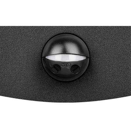 Zahradní nástěnné svítidlo Elevation LED nástěnné svítidlo 9W s pohybovým a soumrakovým senzorem Black BELLA