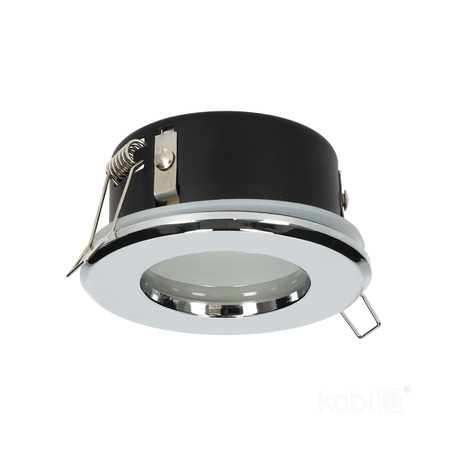 Halogenové zapuštěné bodové svítidlo GU10 Chrome Round Kobi pro zápustnou montáž