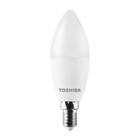 LED žárovka E14 C37 7W = 60W 806lm 3000K Teplá bílá 220° Mléčná TOSHIBA
