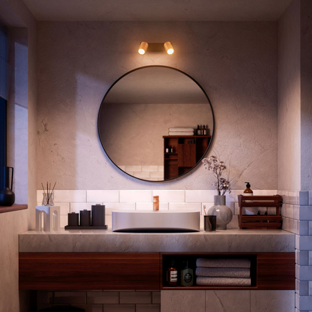 Reflektorové stropní svítidlo 2x GU10 IP44 měděno-černé Kosipo Philips