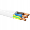 Kabel YDYp żo 450/750V 3x2.5mm Bílý 1m KABEL ELEK.