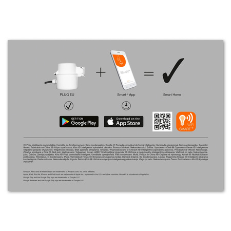 Inteligentní externí zásuvka EU 230V 3600W 16A Kompatibilní s dálkovým ovladačem SMART+ WiFi Ledvance