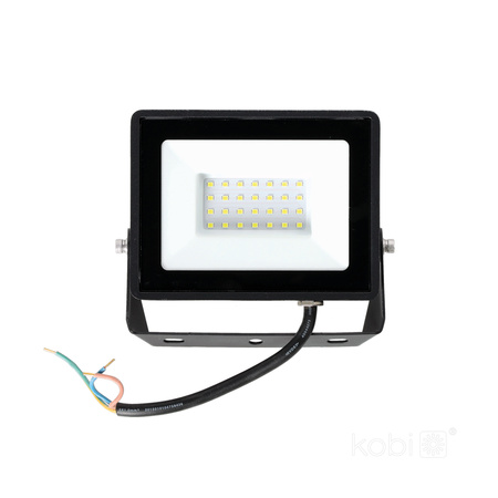 Venkovní zahradní LED reflektory 30W 2505lm 4000K Neutrální 120° IP65 IK05 Černá MH Kobi