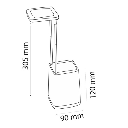 LED stolní lampa HELSINKI 4.2W 190lm 3000K fialová GOLDLUX (Polux)