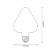 Dekorativní LED žárovka E27 Heart Filament 2,3W 170lm 2000K Warm Vintage Amber GOLDLUX(Polux)