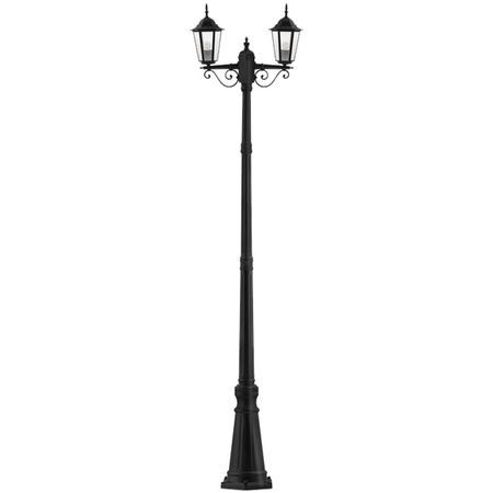 Zahradní stojací lampa LED tyč 238cm E27 Venkovní dekorativní lucerna