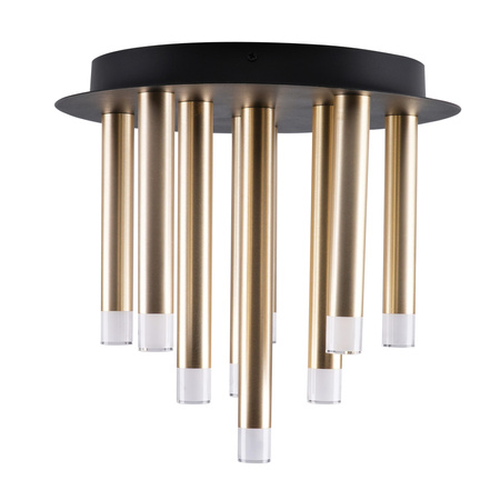 Stropní svítidlo pro povrchovou montáž 9x G9 Black Gold Glam Sanico Goldlux