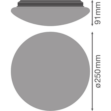 LED stropní svítidlo SURFACE CIRCULAR 25 cm 13W 920lm 3000K IP44 LEDVANCE