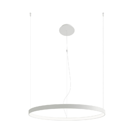 LED závěsné stropní svítidlo RIO 50W 4000K Lustr kulatý 78cm bílý SOLLUX
