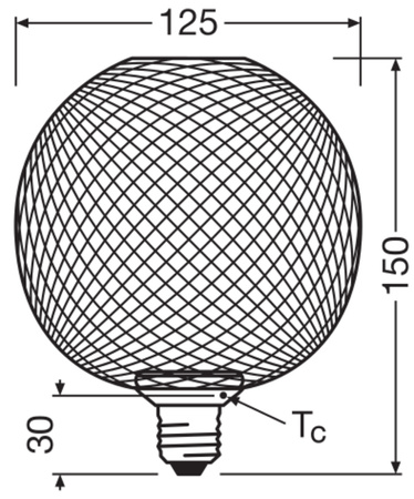 Dekorativní LED žárovka E27 3,5W = 28W 300lm 2700K teplá bílá 100° Decor Osram